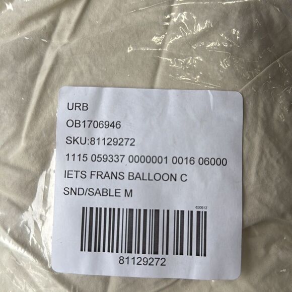 Urban outfitters iets frans… Balloon Cargo Pant cream color size M NWT in pkg - Picture 5 of 5